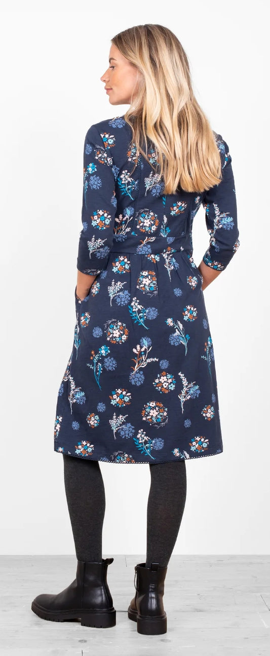 Brakeburn Womens 'Meadow Trail Tea Dress' - Navy