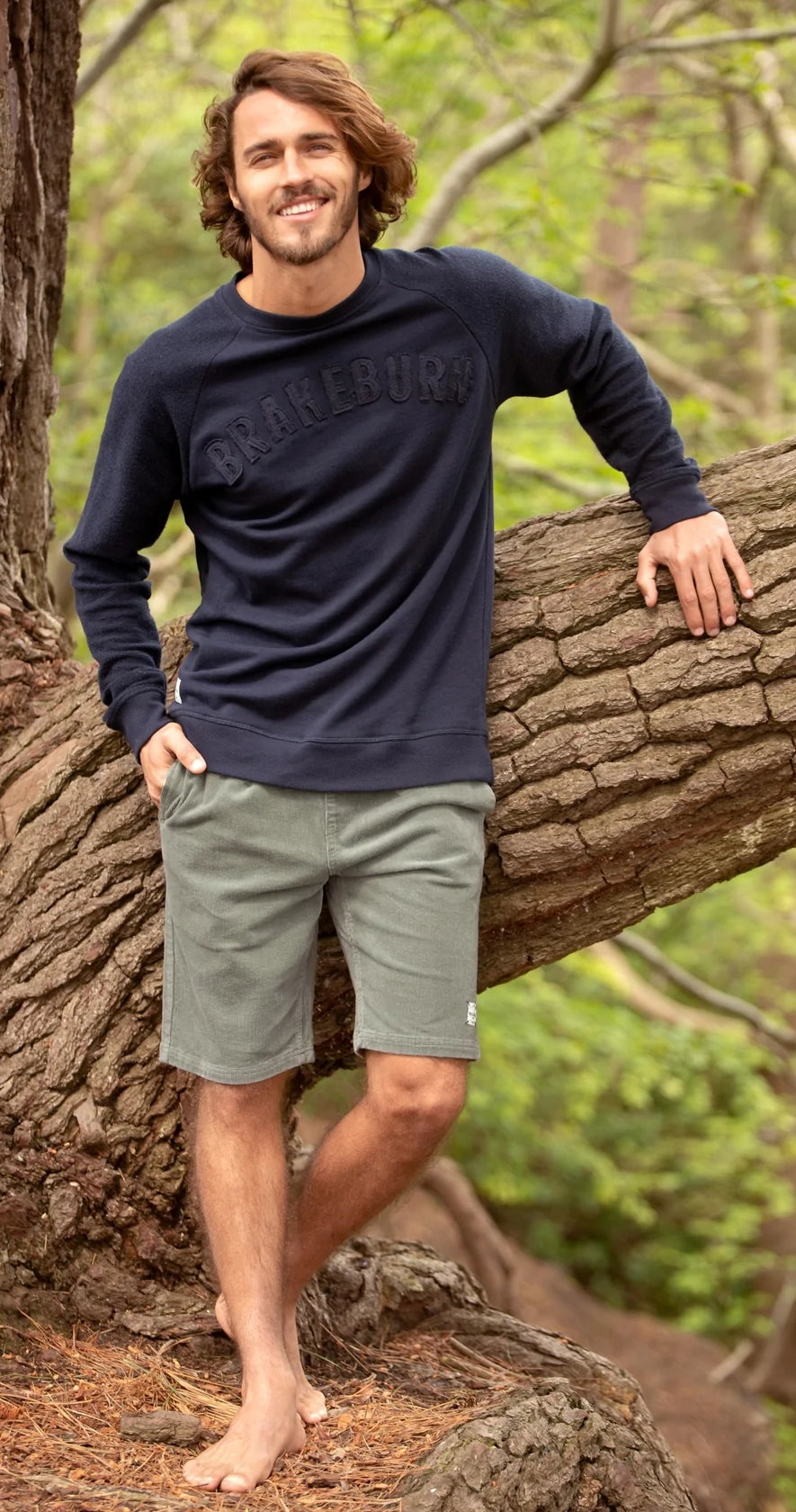 Brakeburn Mens Applique Sweatshirt - Blue