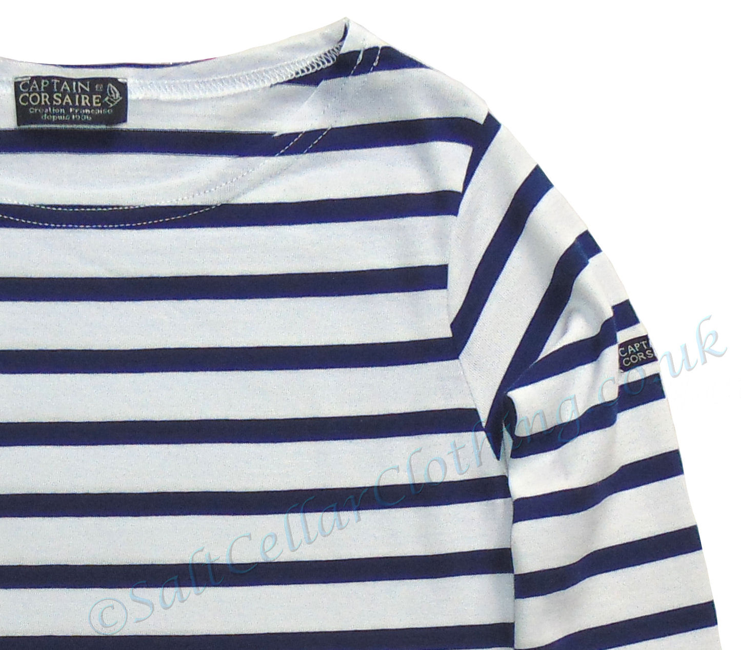 Captain Corsaire Kids 'Larboard' Breton - White / Matelot Blue