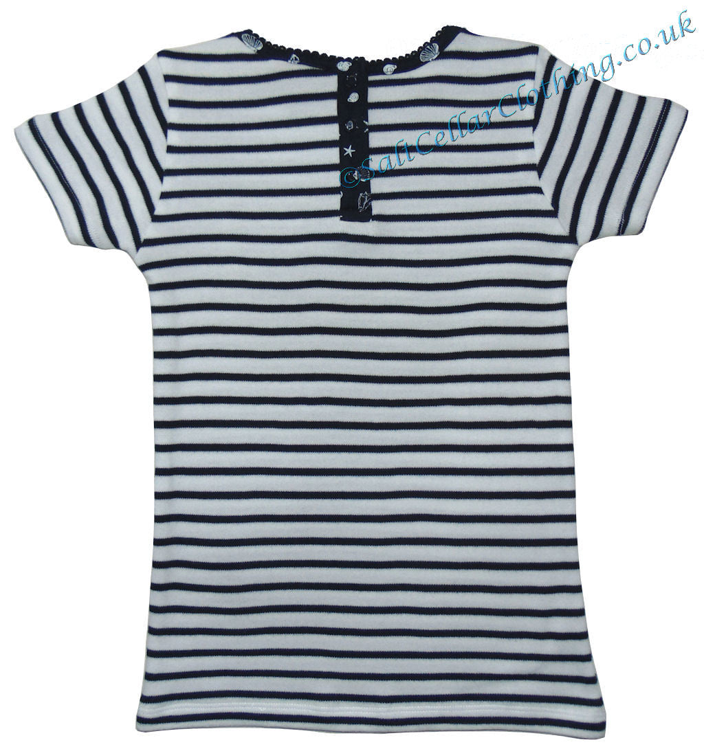 Captain Corsaire Kids 'Loana' Stripe Short Sleeve Dress