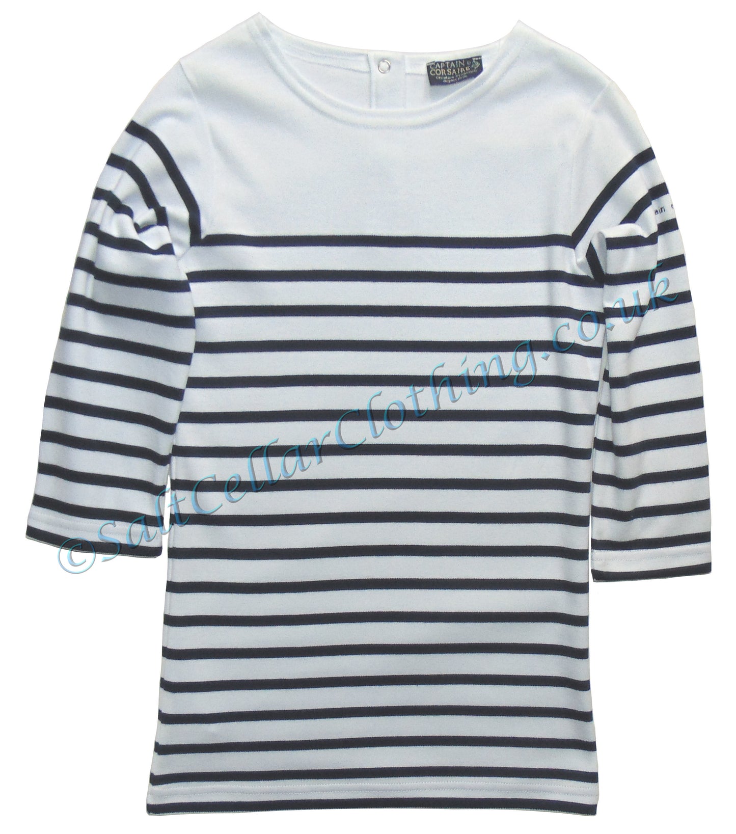 Captain Corsaire Kids 'Ploumanach Robe E' Long Sleeved Striped Dress