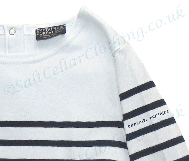 Captain Corsaire Kids 'Ploumanach Robe E' Long Sleeved Striped Dress