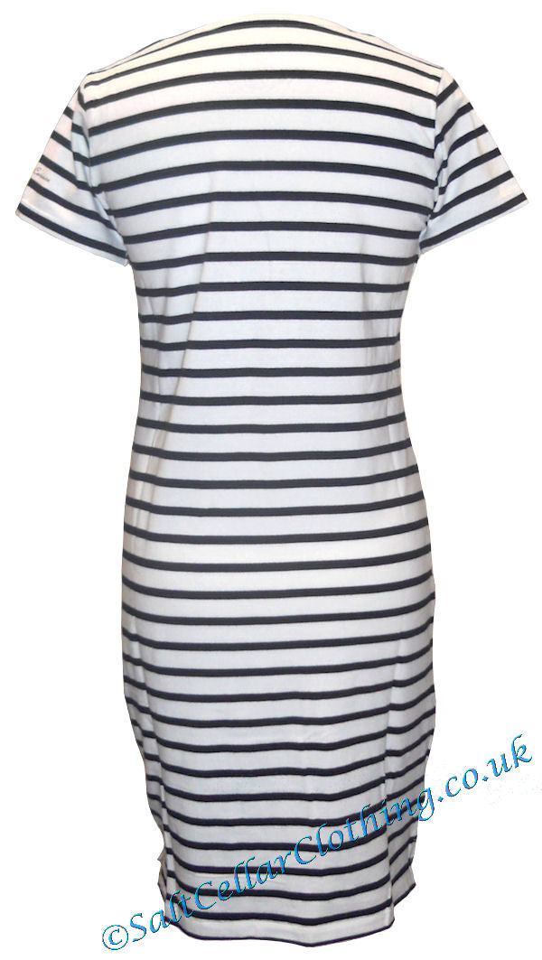 Captain Corsaire Womens 'Thays' Striped Dress - White / Navy