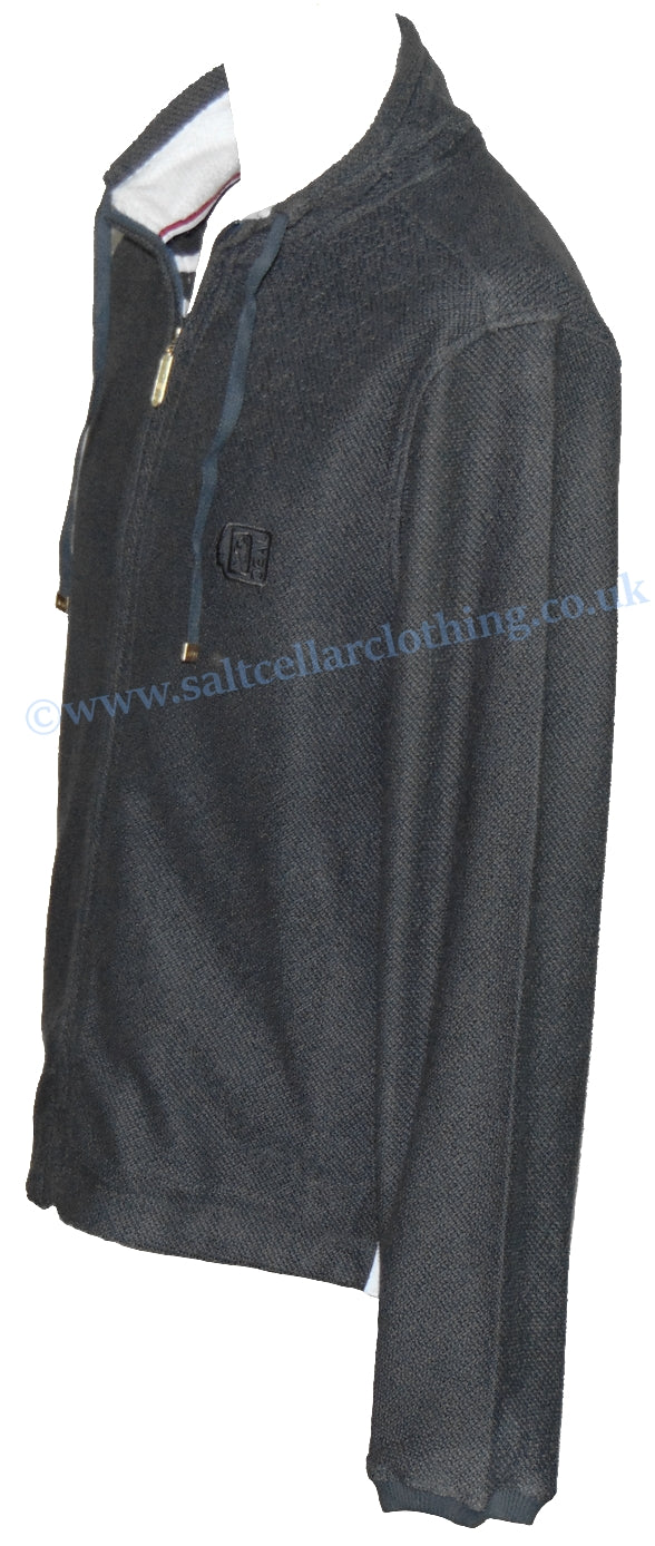 Deal Clothing Mens 'AS352' Honeycomb Knitted Jacket - Charcoal Grey
