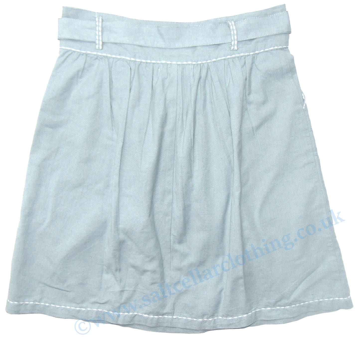 Goubi Womens 'H11' Tie Waist Skirt - Blue