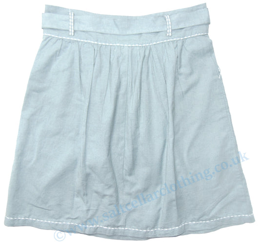 Goubi Womens 'H11' Tie Waist Skirt - Blue