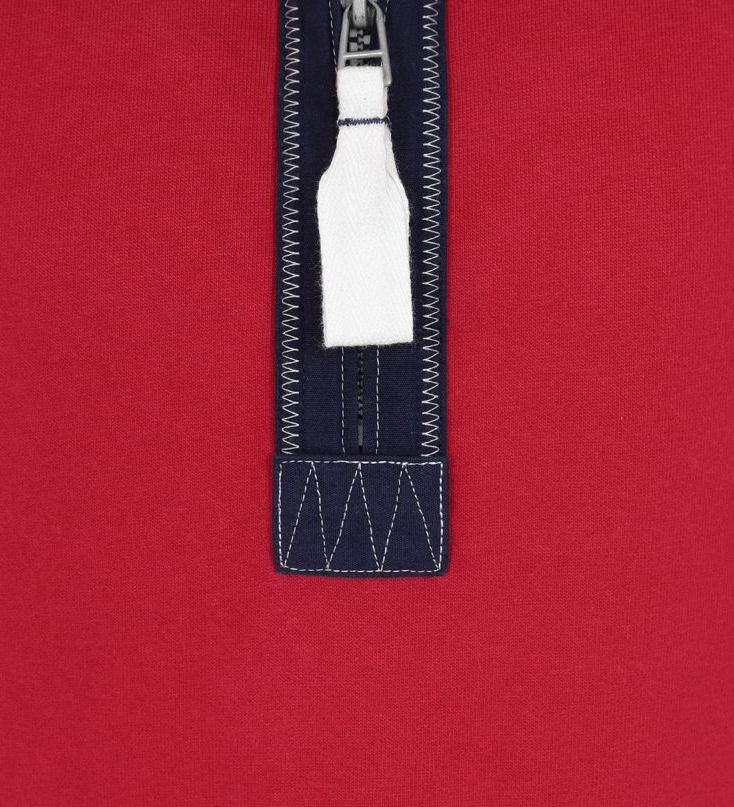 Lazy Jacks Kids 'LJ3C' 1/4 Zip Sweatshirt - Crimson Red