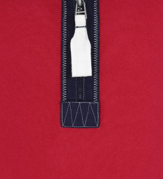 Lazy Jacks Kids 'LJ3C' 1/4 Zip Sweatshirt - Crimson Red