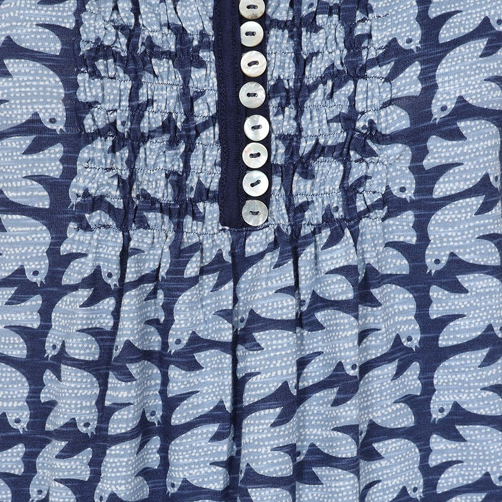Lazy Jacks Womens LJ10 Sleeveless Tunic - Bluebird Print