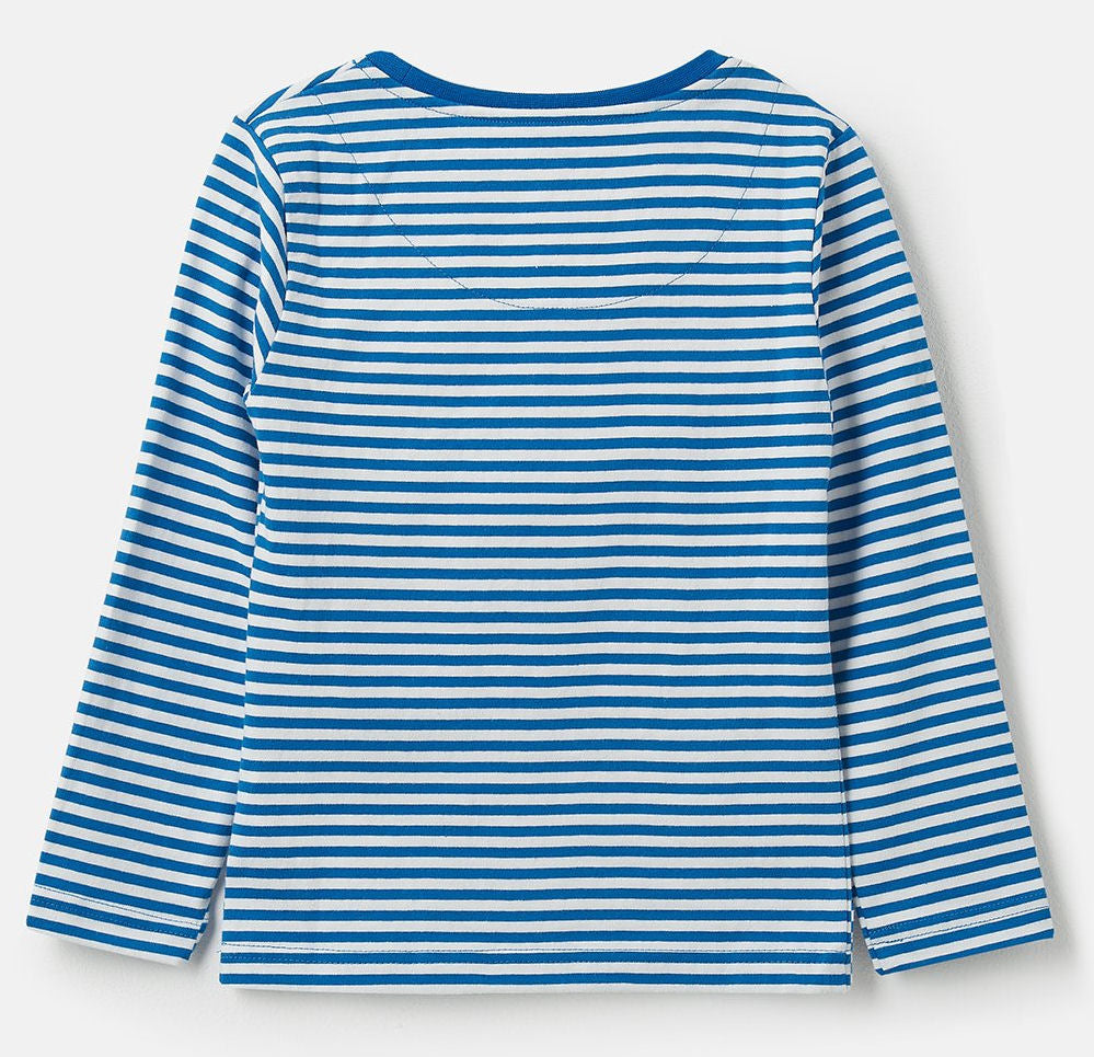 Lighthouse Kids 'Oliver' Long Sleeve Tee - Ocean Blue Stripe