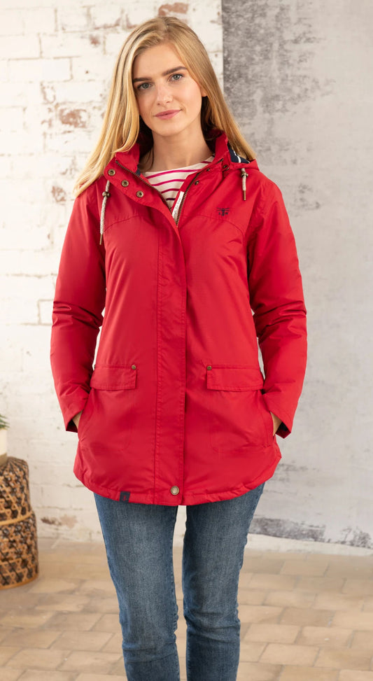 Lighthouse Womens Iona Padded Waterproof Coat Red
