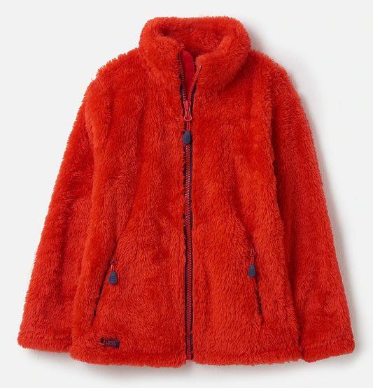 Lighthouse Kids 'Ted' Full Zip Sherpa Fleece - Lava Red