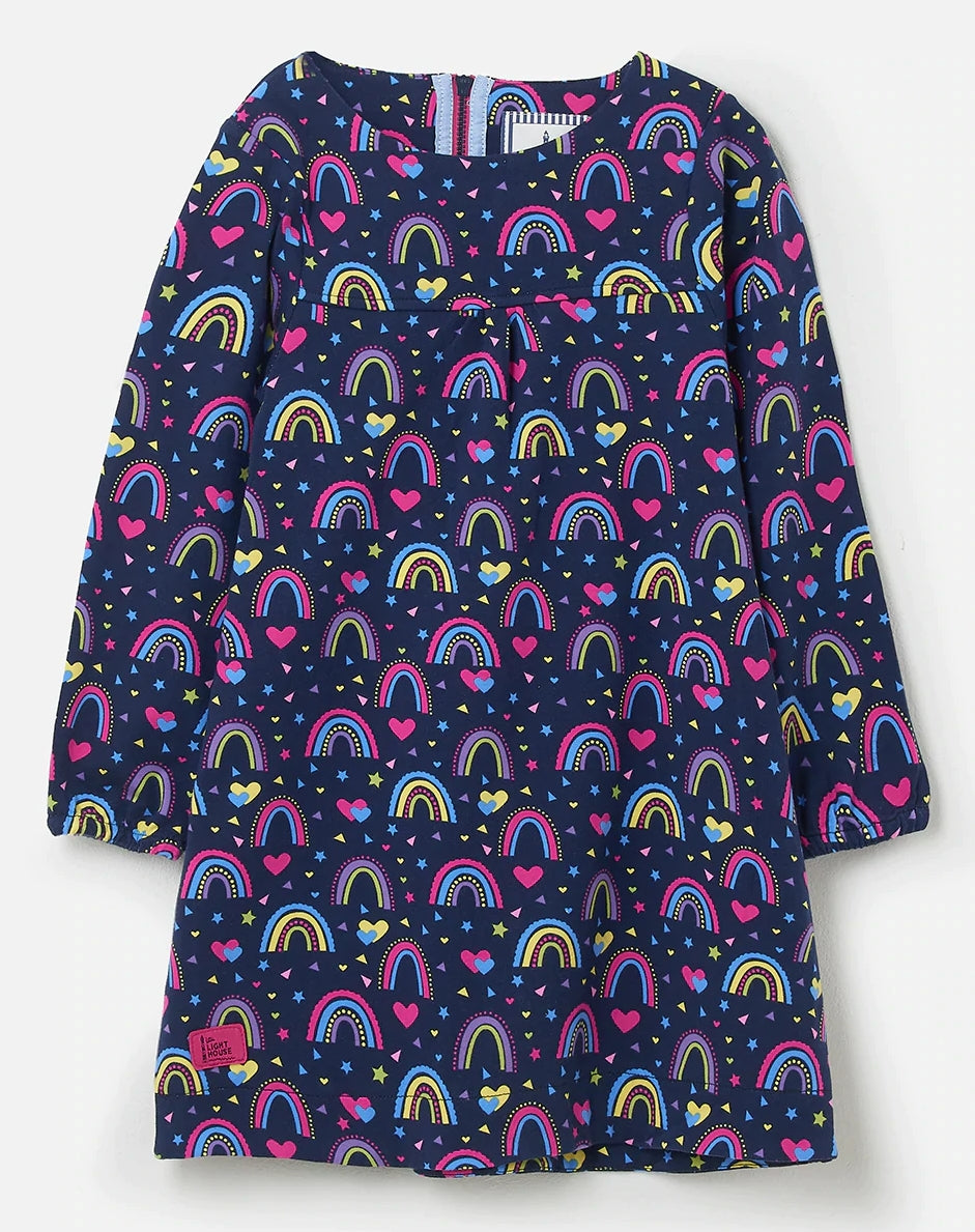Lighthouse Kids 'Penny' Dress - Rainbow Print