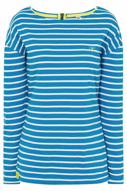 Lighthouse Womens 'Dune' Long Sleeve Tee - Sail Away Blue Stripe