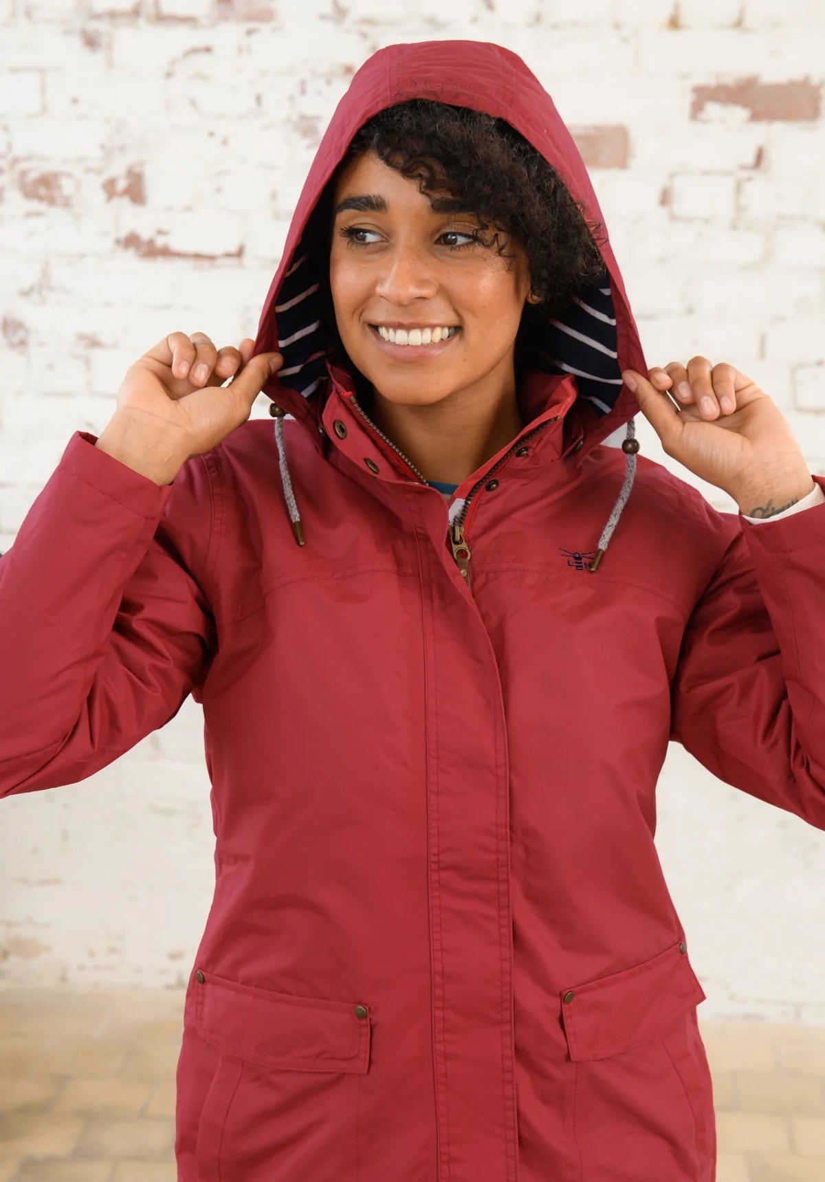 Lighthouse Womens 'Iona' Padded Waterproof Coat - Redcurrant