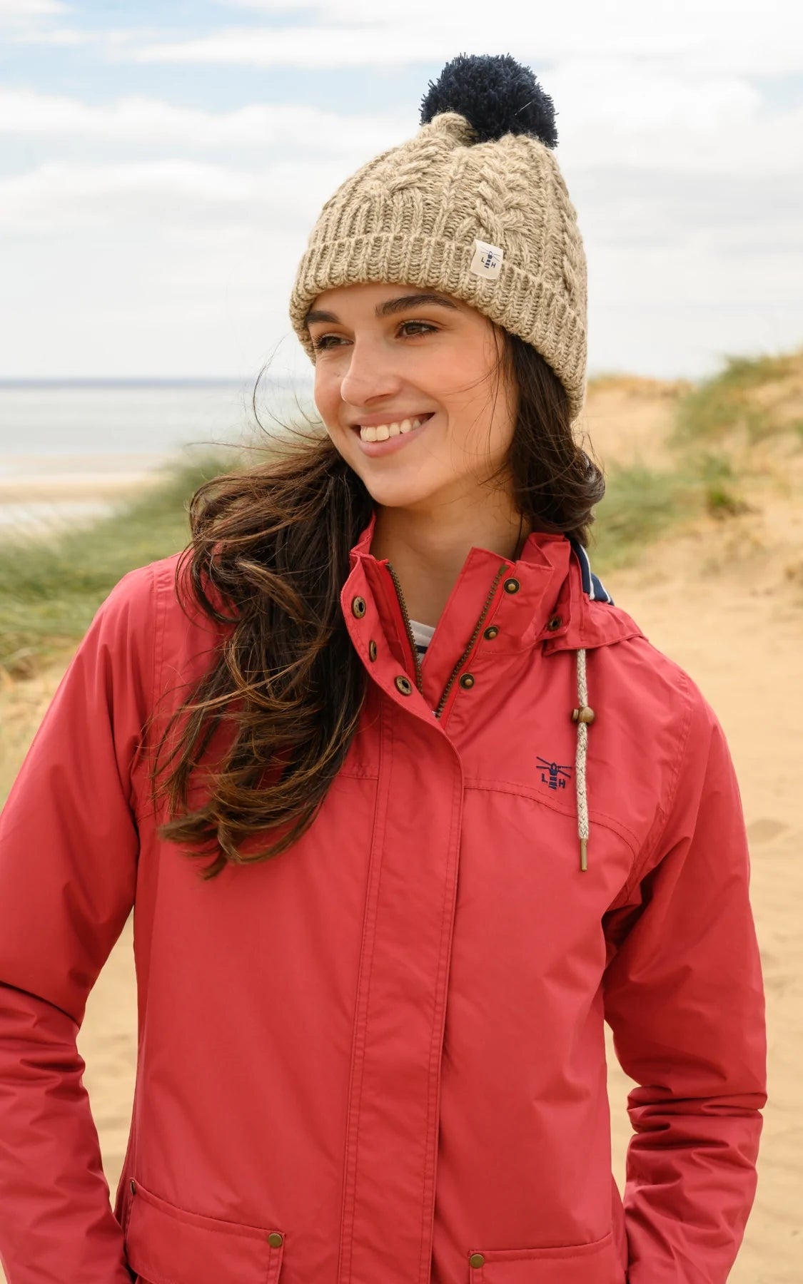 Lighthouse Womens 'Iona' Padded Waterproof Coat - Redcurrant