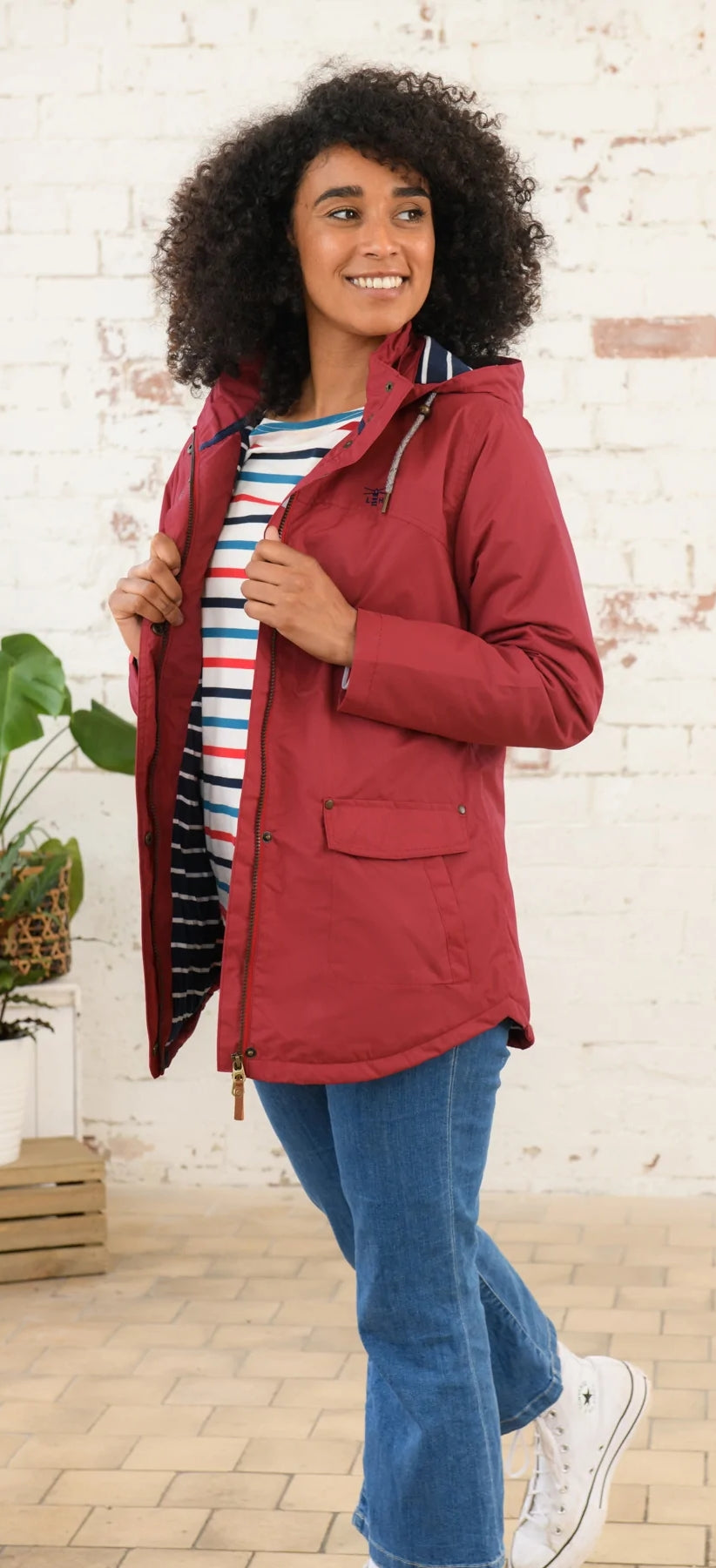 Lighthouse Womens 'Iona' Padded Waterproof Coat - Redcurrant