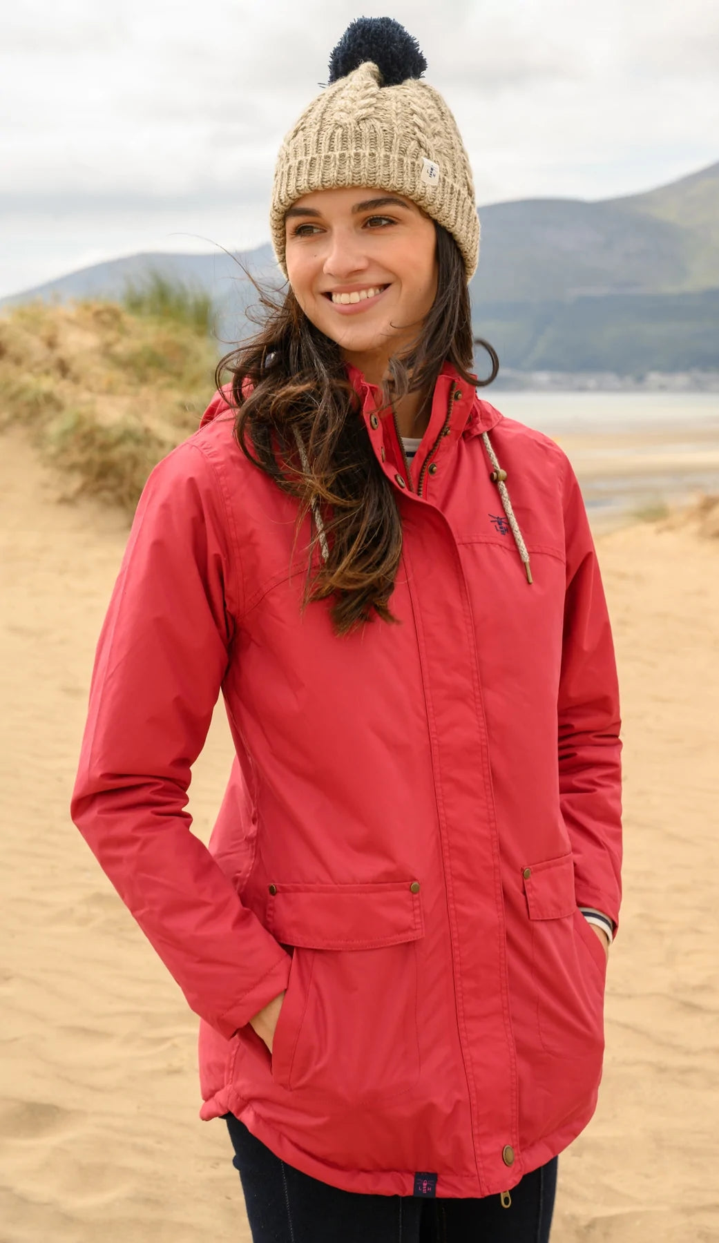 Lighthouse Womens 'Iona' Padded Waterproof Coat - Redcurrant