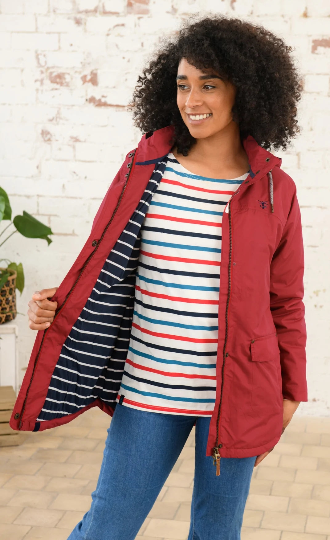 Lighthouse Womens 'Iona' Padded Waterproof Coat - Redcurrant