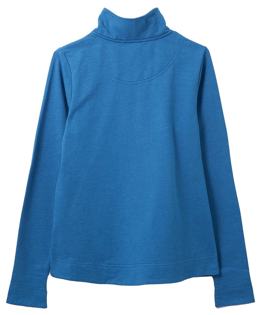 Lighthouse Womens 'Shore' 1/4 Zip Sweatshirt - Blue Sail Marl