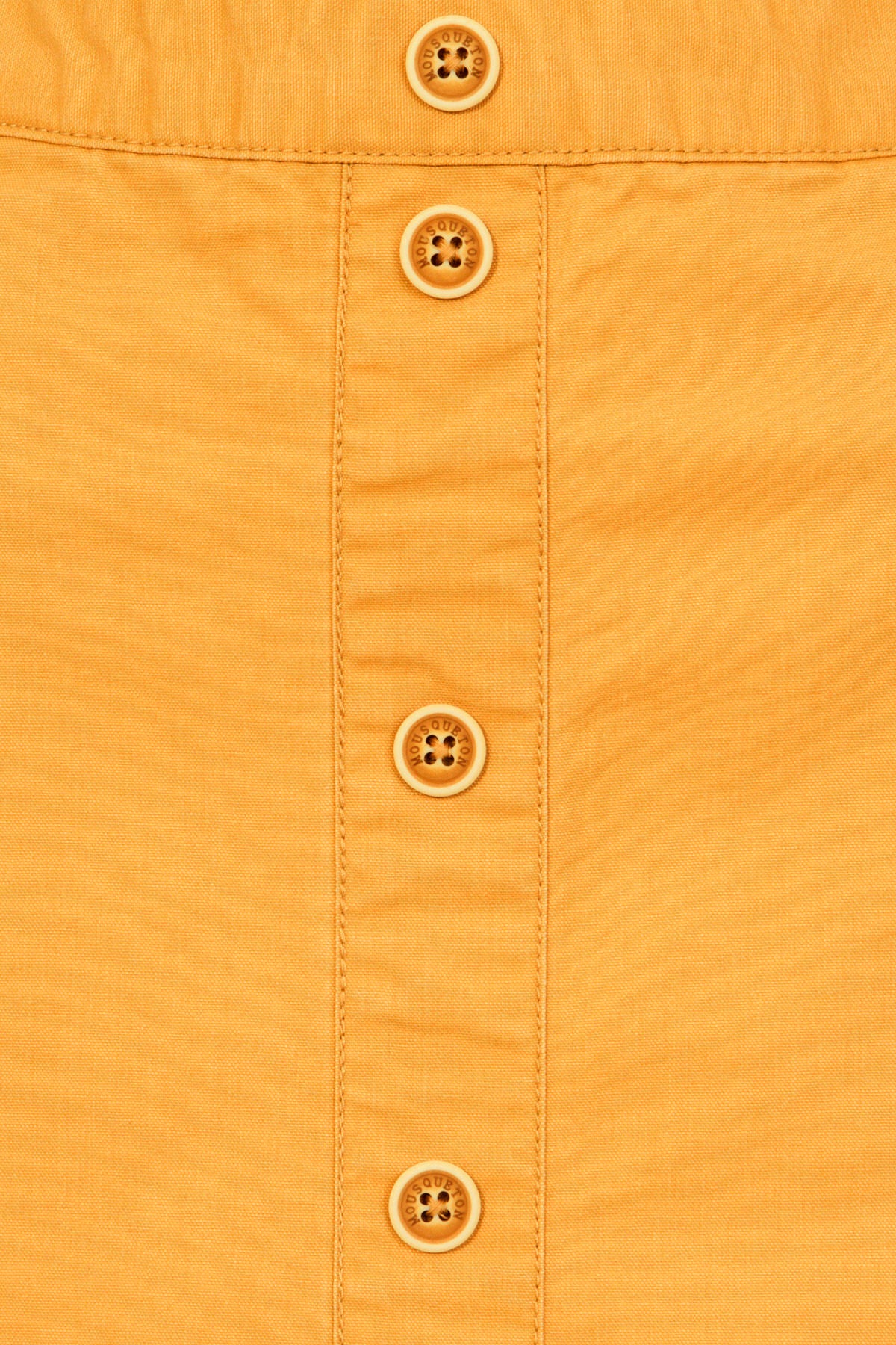 Mousqueton Womens 'Klarinette' Button Skirt - Mango Orange / Yellow