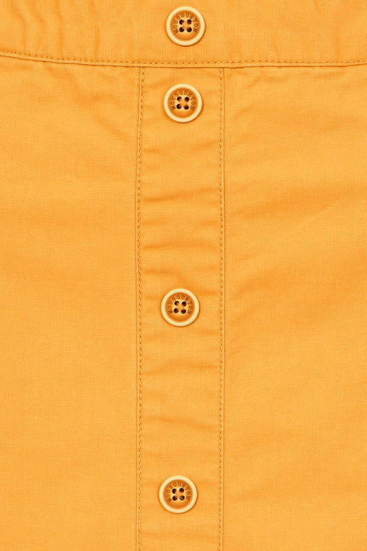 Mousqueton Womens 'Klarinette' Button Skirt - Mango Orange / Yellow
