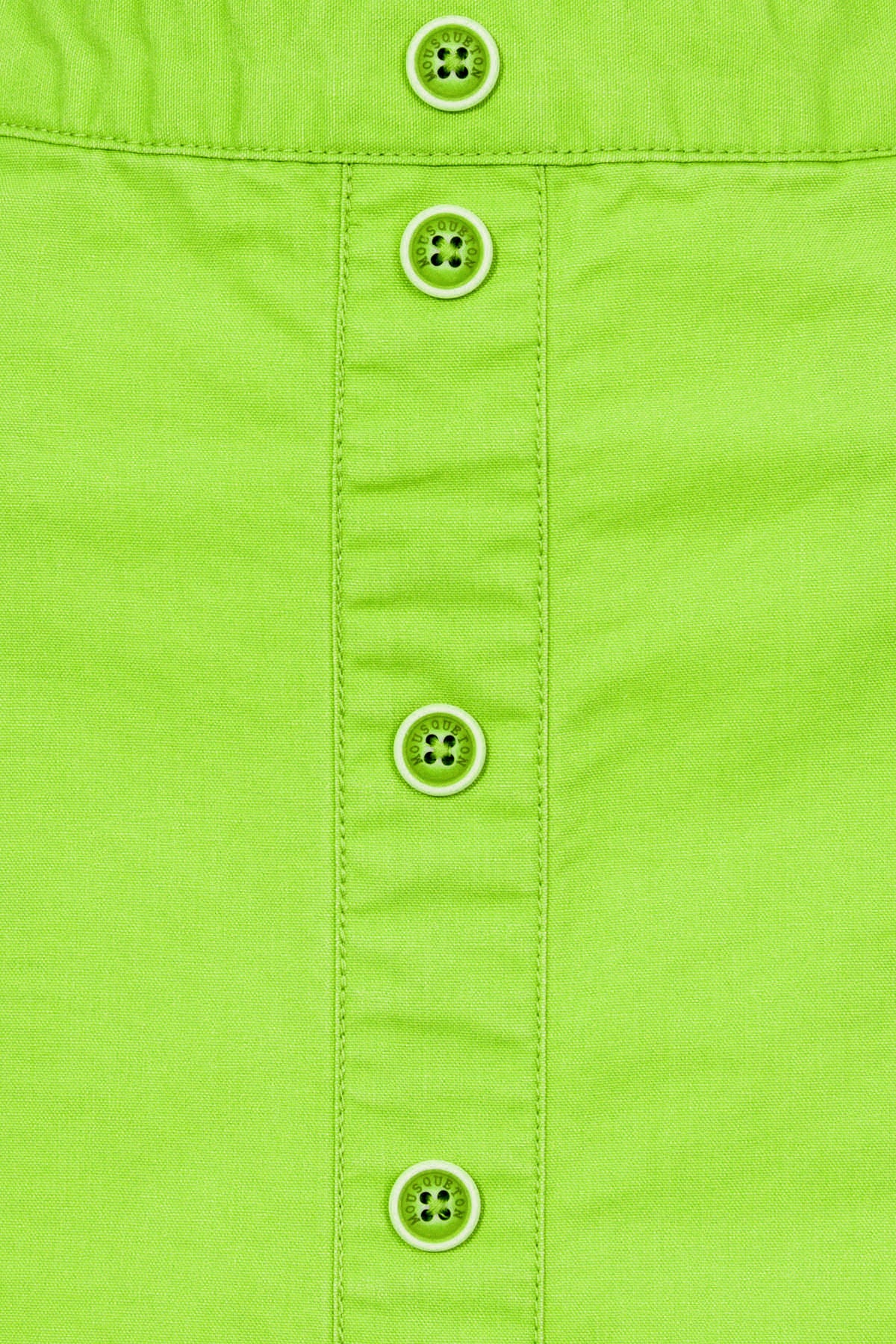 Mousqueton Womens 'Klarinette' Button Skirt - Prairie Green