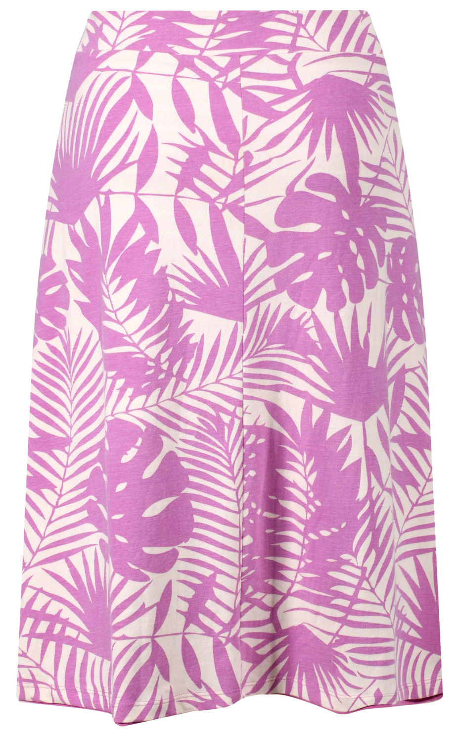 Mudd & Water Womens Cara Reversible Skirt - Crocus Pink Palm Print / Stripe