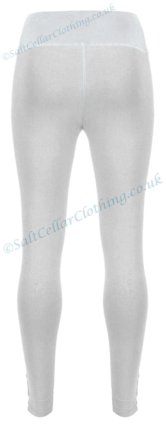 Grey women's organic cotton full length leggings from Mudd & Water.