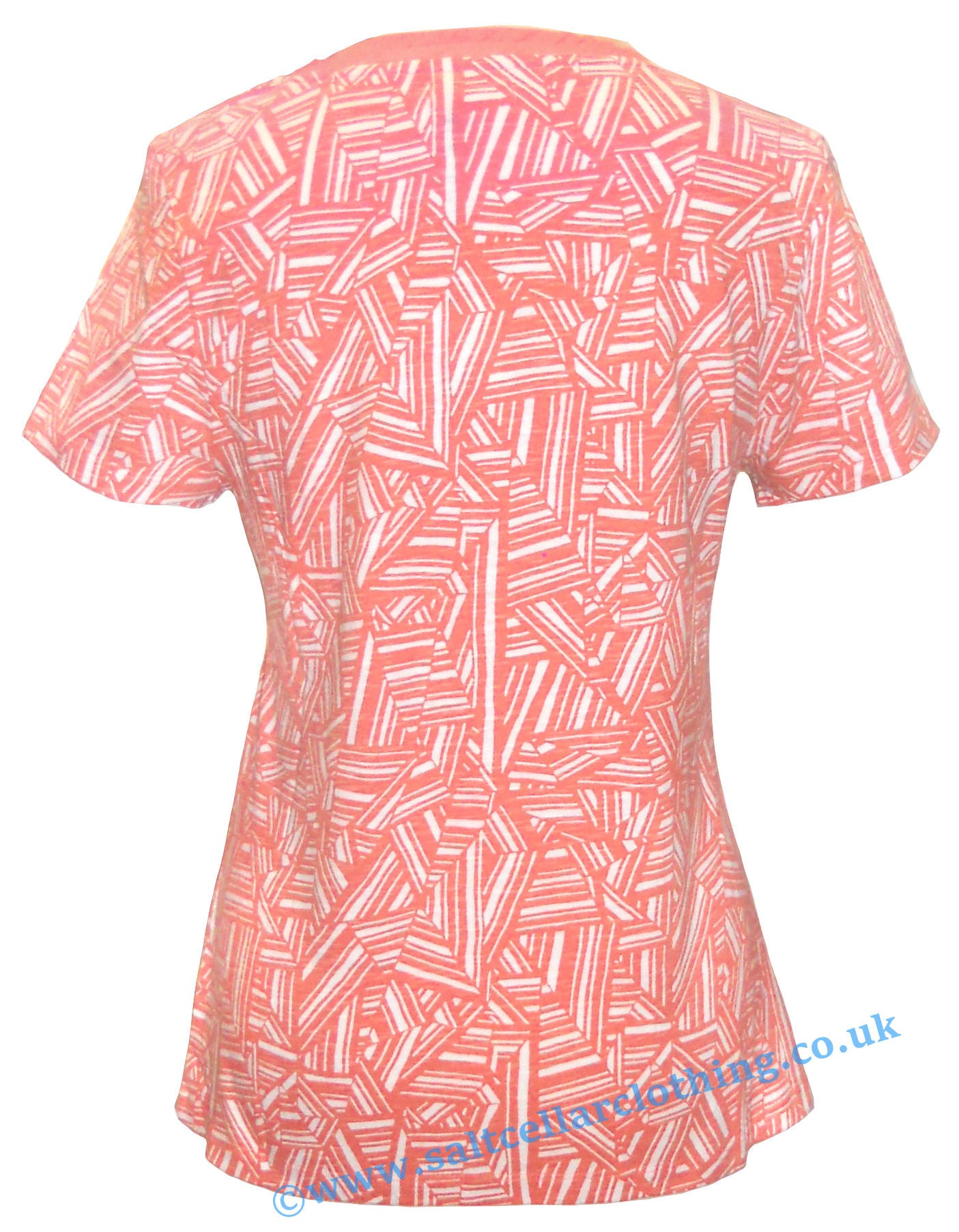 Mudd & Water Womens 'Take It Back' Tee - Peach Triangle