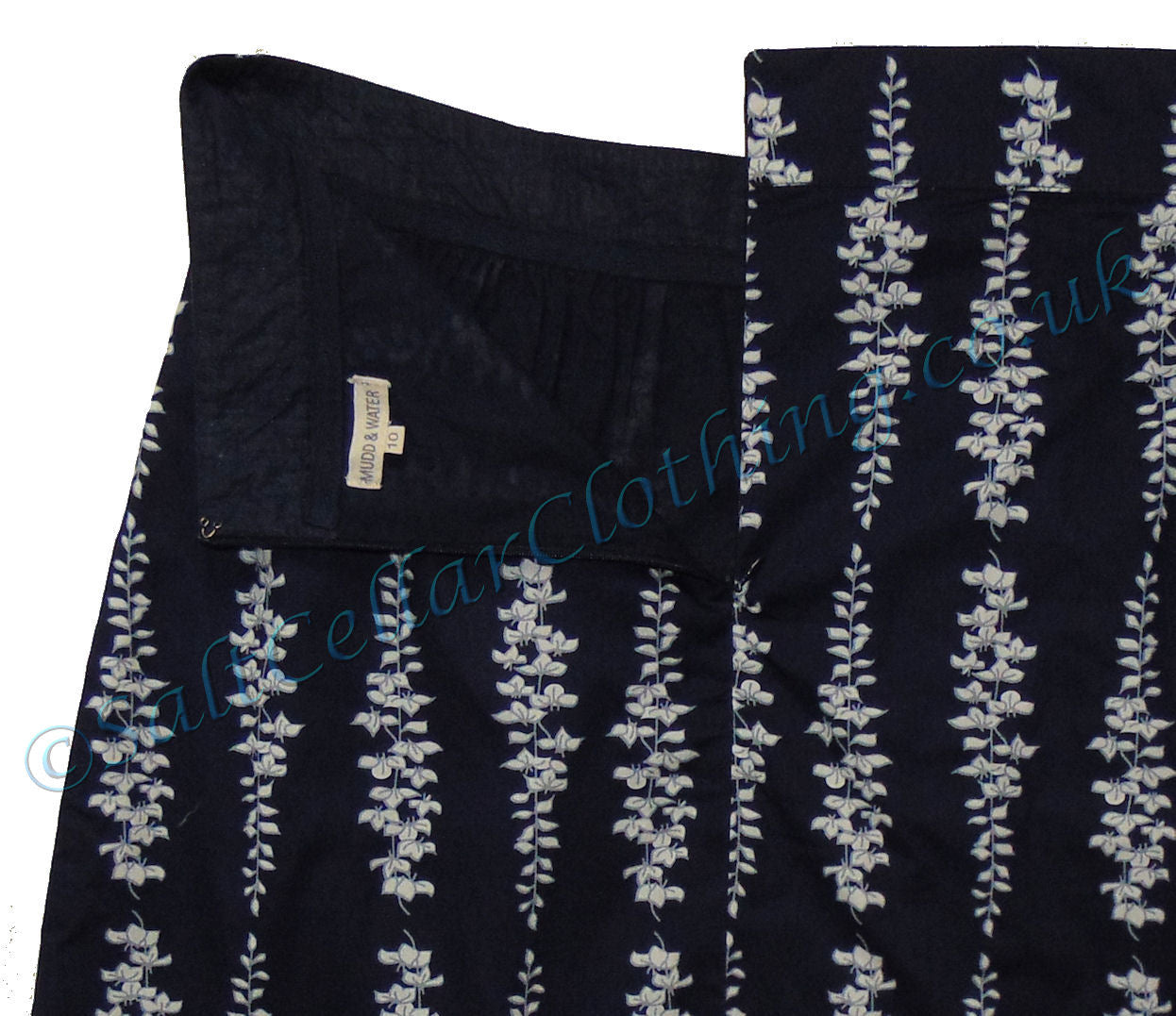 Mudd & Water Womens 'Ume' Skirt - Blossom Print Navy