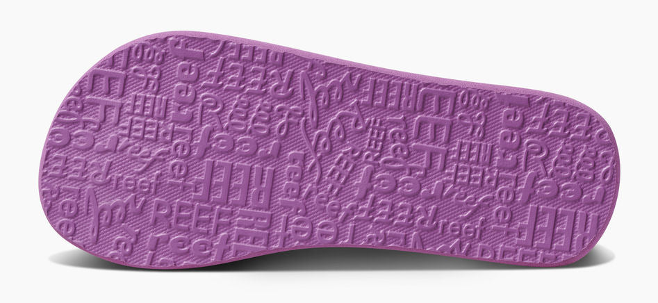 Reef Kids 'Ahi' Flip Flops - Purple Rainbow