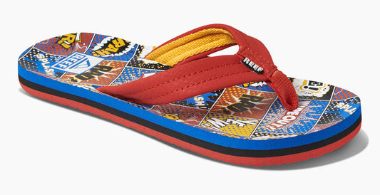 Reef Kids 'Ahi' Flip Flops - Comic Book