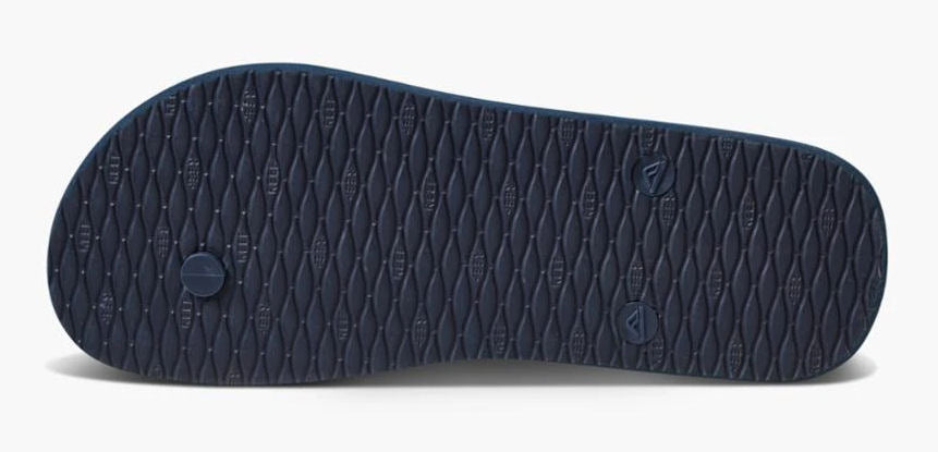 Reef Mens 'Seaside Prints' Flip Flops - Navy Palm