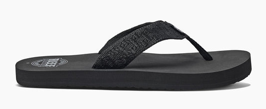 Reef Mens Smoothy Flip Flops - Black