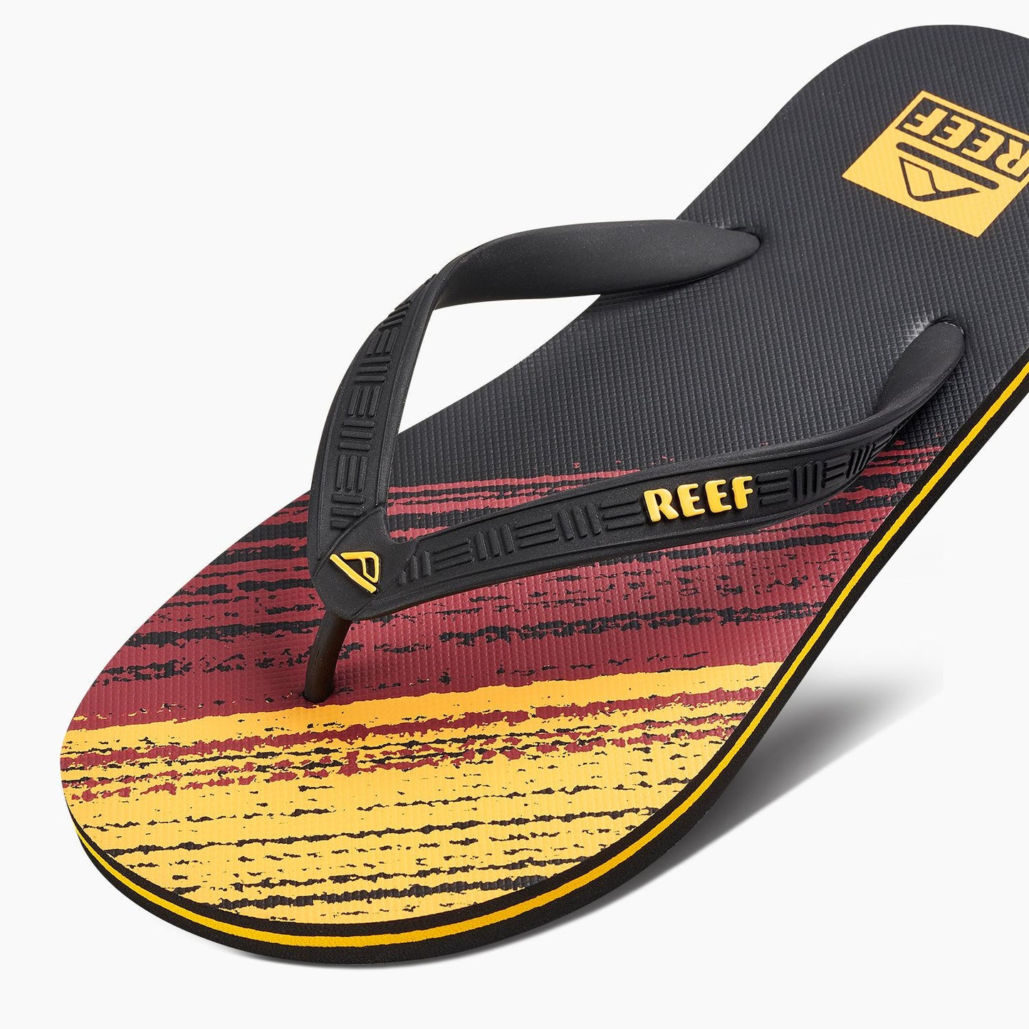 Reef Mens 'Seaside Prints' Flip Flops - Sunset Stripes