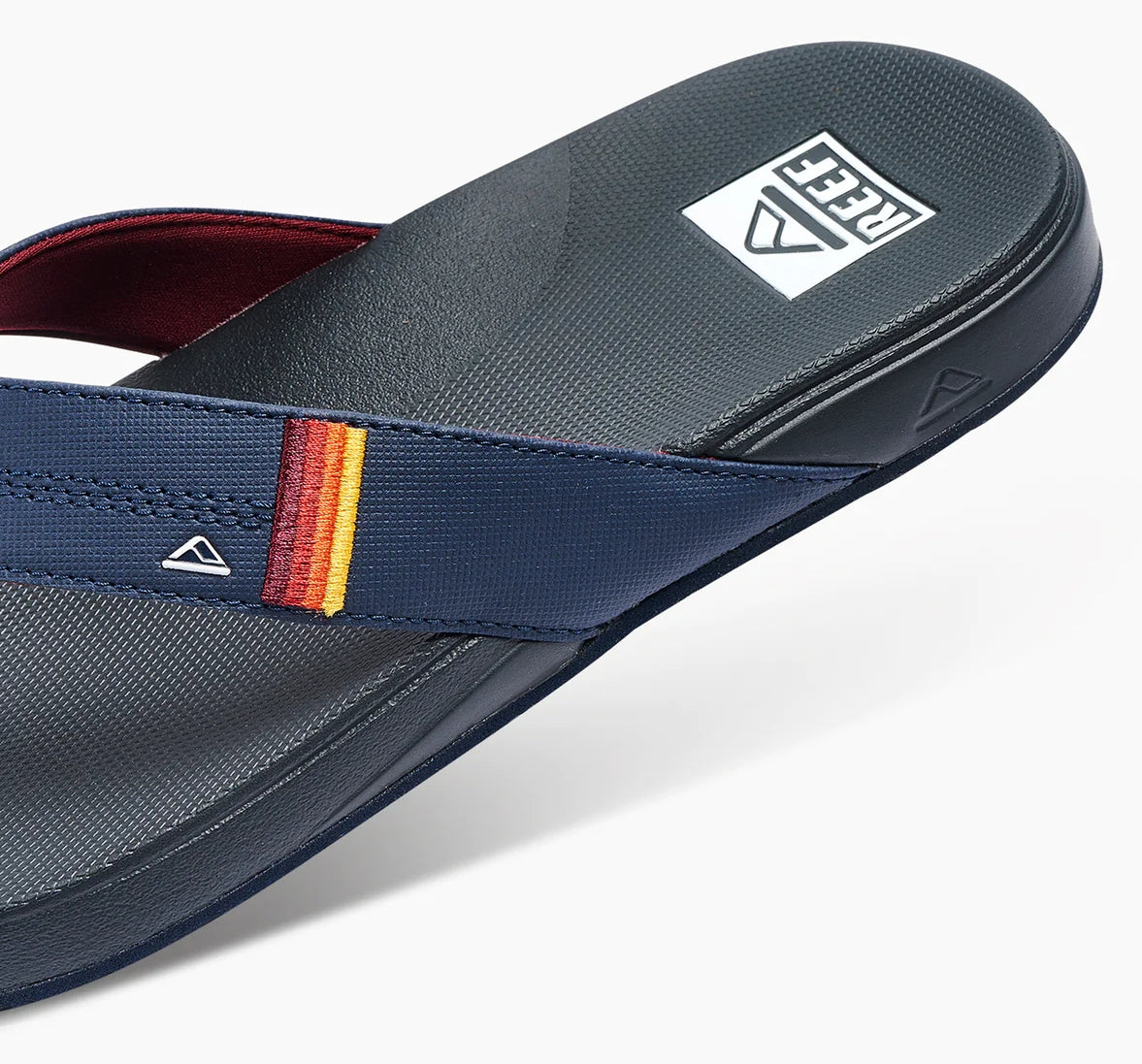 Reef Mens 'Cushion Phantom' Flip Flops - Grey / Ocean Sunset