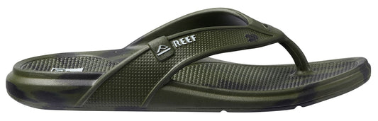 Reef Mens 'Oasis' Flip Flops - Olive Marble