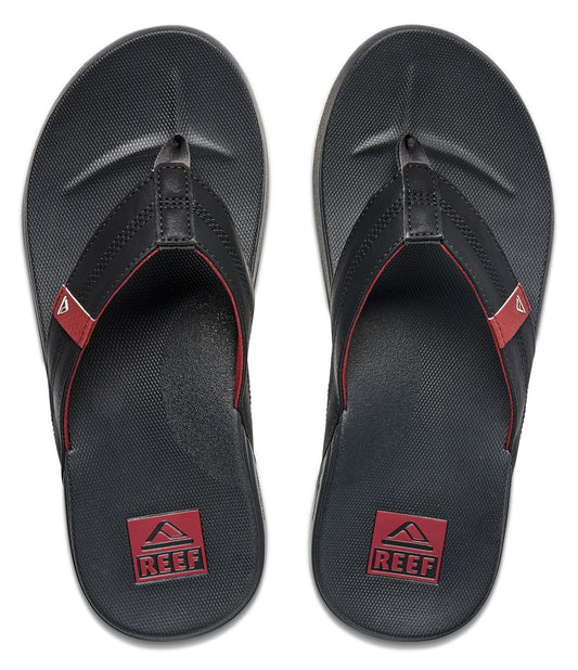 Reef Mens 'Cushion Phantom' Flip Flops - Red / Raven