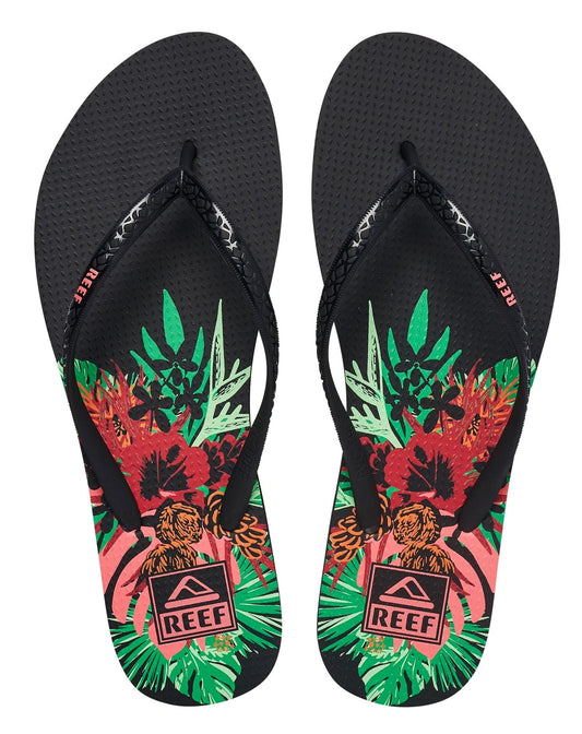 Reef Womens 'Seaside Prints' Flip Flops - Layered Flowers