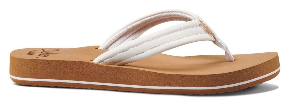 Reef Womens 'Cushion Breeze' Flip Flops - Cloud White