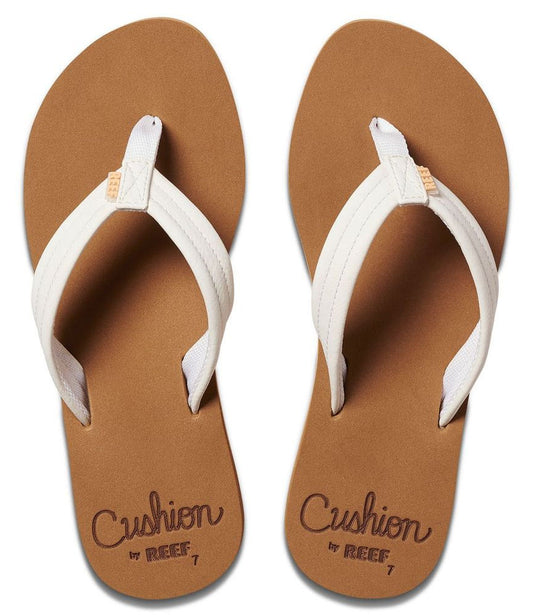 Reef Womens 'Cushion Breeze' Flip Flops - Cloud White