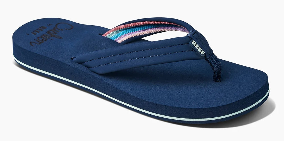 Reef Womens Cushion Breeze Flip Flops Midnight Salt Cellar Clothing