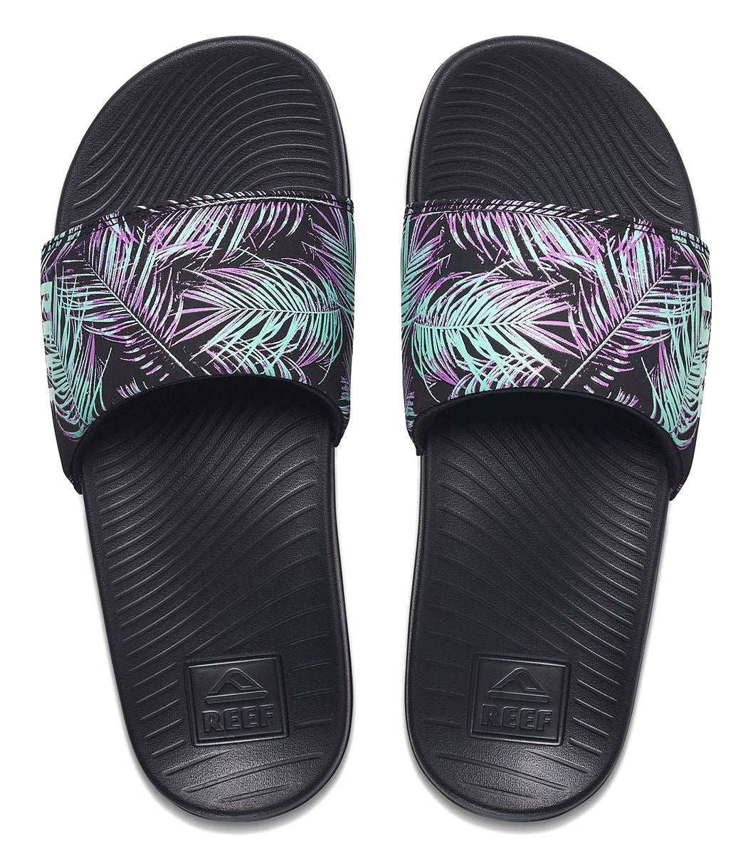 Reef Womens 'One Slide' Padded Strap Slider - Palmia