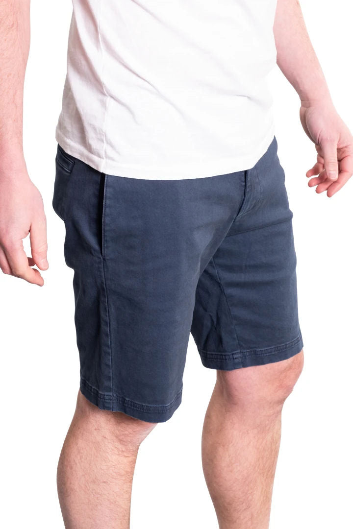 Rupert & Buckley Mens 'Braunton' Chino Shorts - Deep Blue / Navy