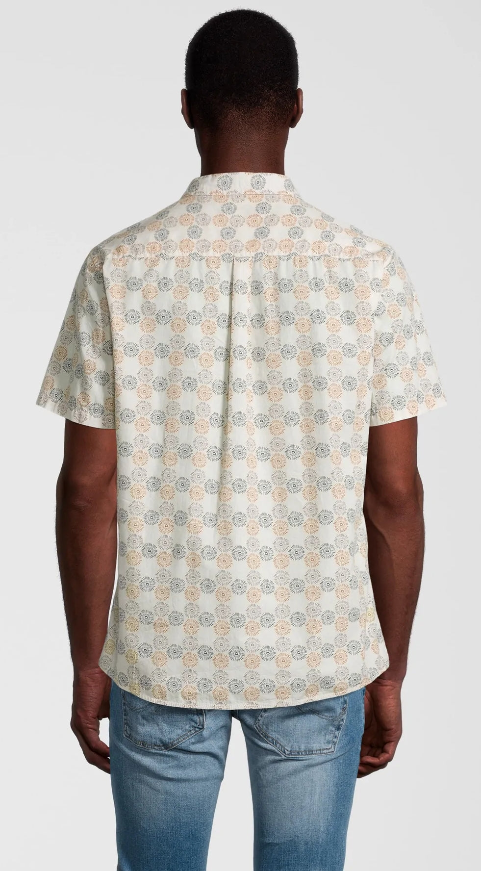 Rupert & Buckley Mens 'Rode' Short Sleeve Shirt - Ecru