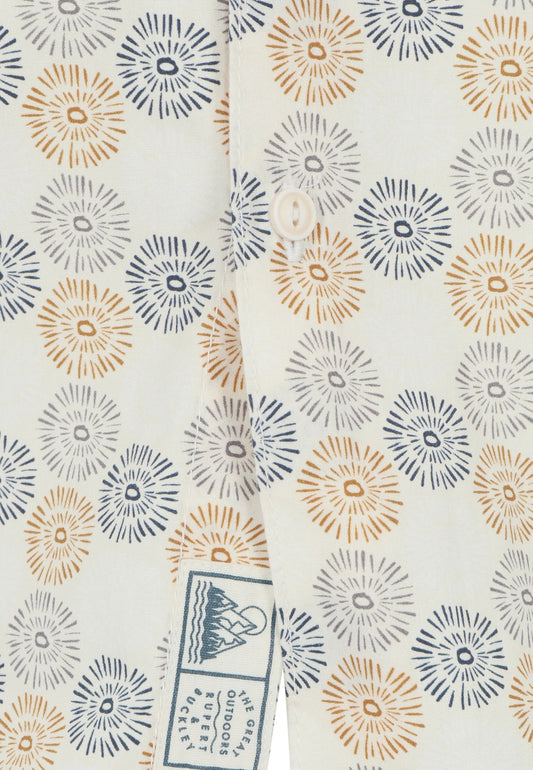 Rupert & Buckley Mens 'Rode' Short Sleeve Shirt - Ecru