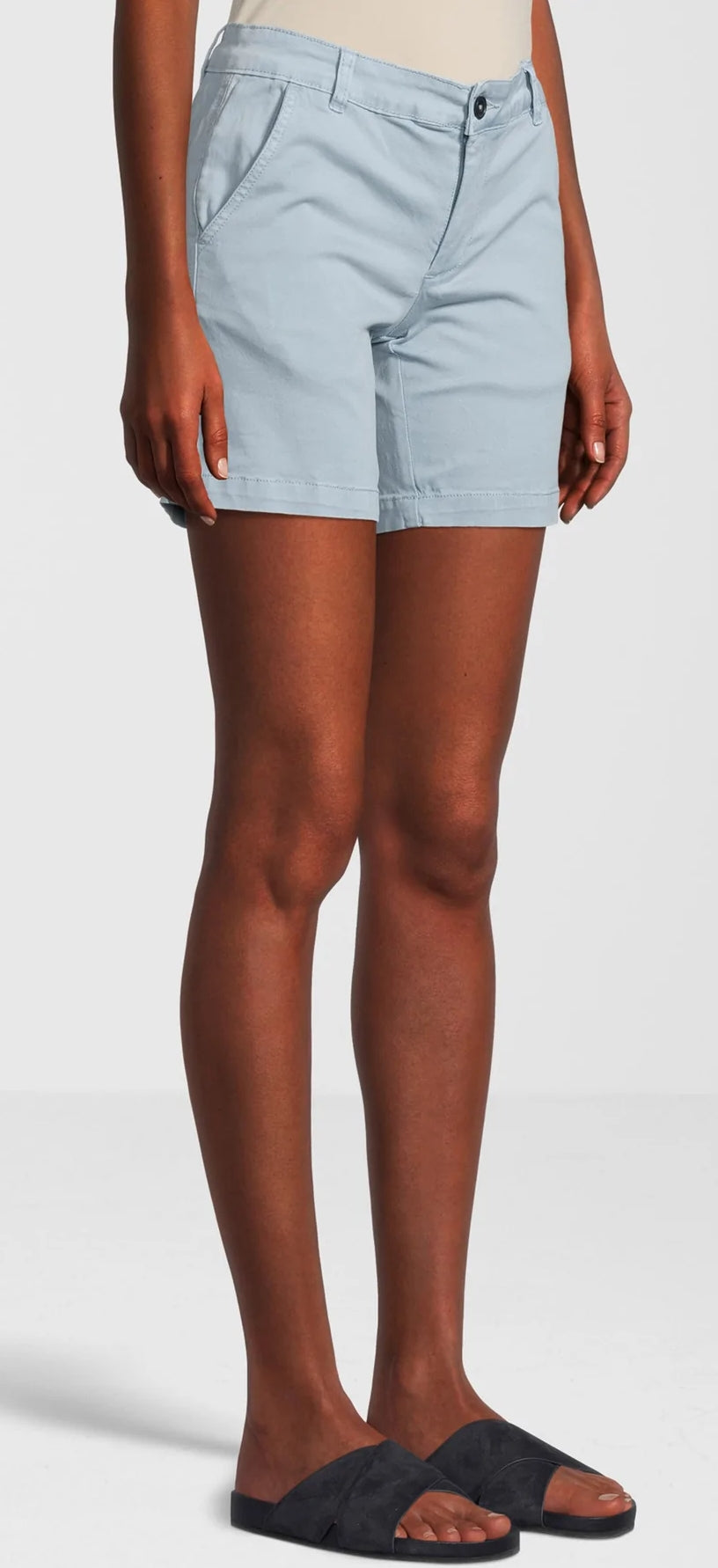 Rupert & Buckley Womens 'Instow' Chino Shorts - Sky Blue
