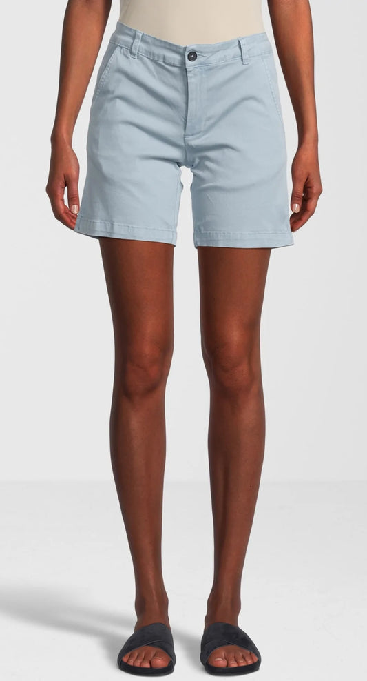 Rupert & Buckley Womens 'Instow' Chino Shorts - Sky Blue