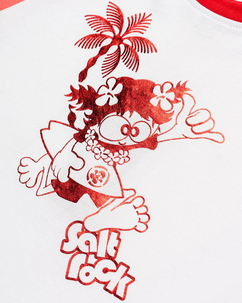 Saltrock Kids 'Tik Time' Raglan Tee - Pink